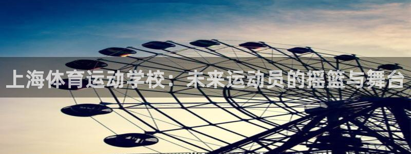 公海赌赌船官网下载是干嘛的公司：上海体育运动学校：未来运动员